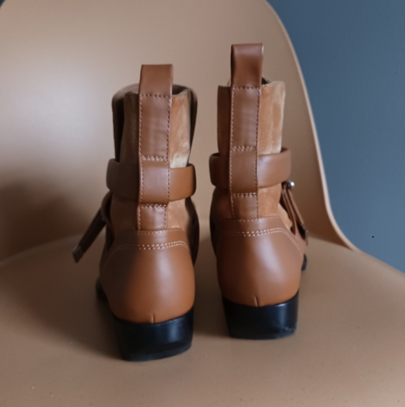 Chloe Tan and Brown Ankle Boots - Picture 3 of 12